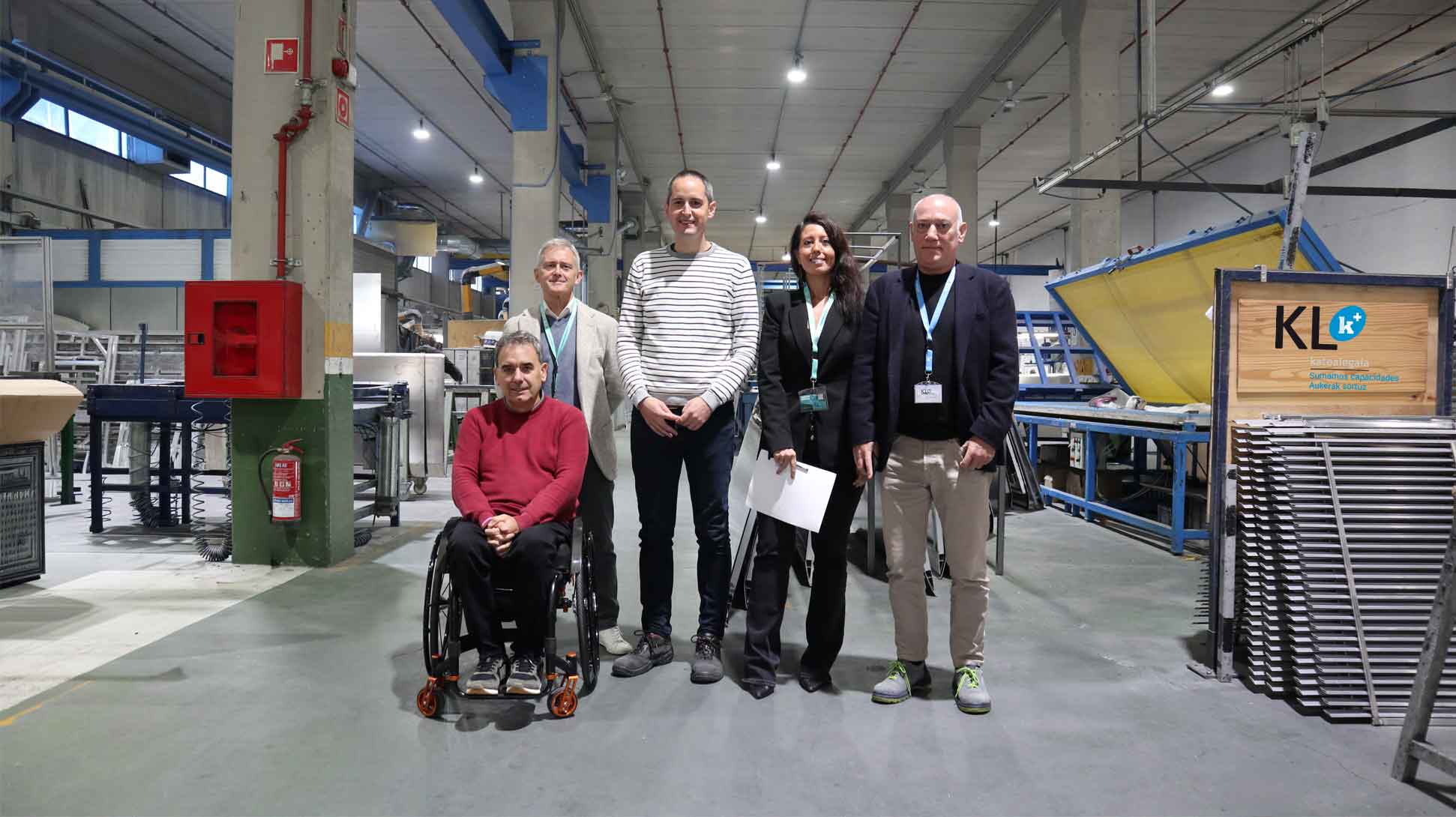 Azahara Domínguez visita KL Urretxu