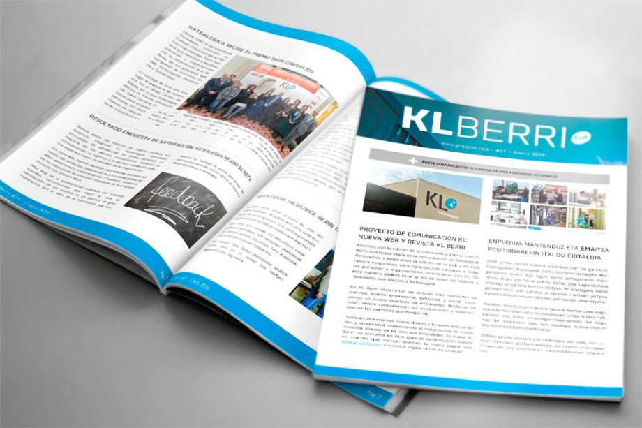 Proyecto de comunicación KL: Nueva web y revista KL Berri