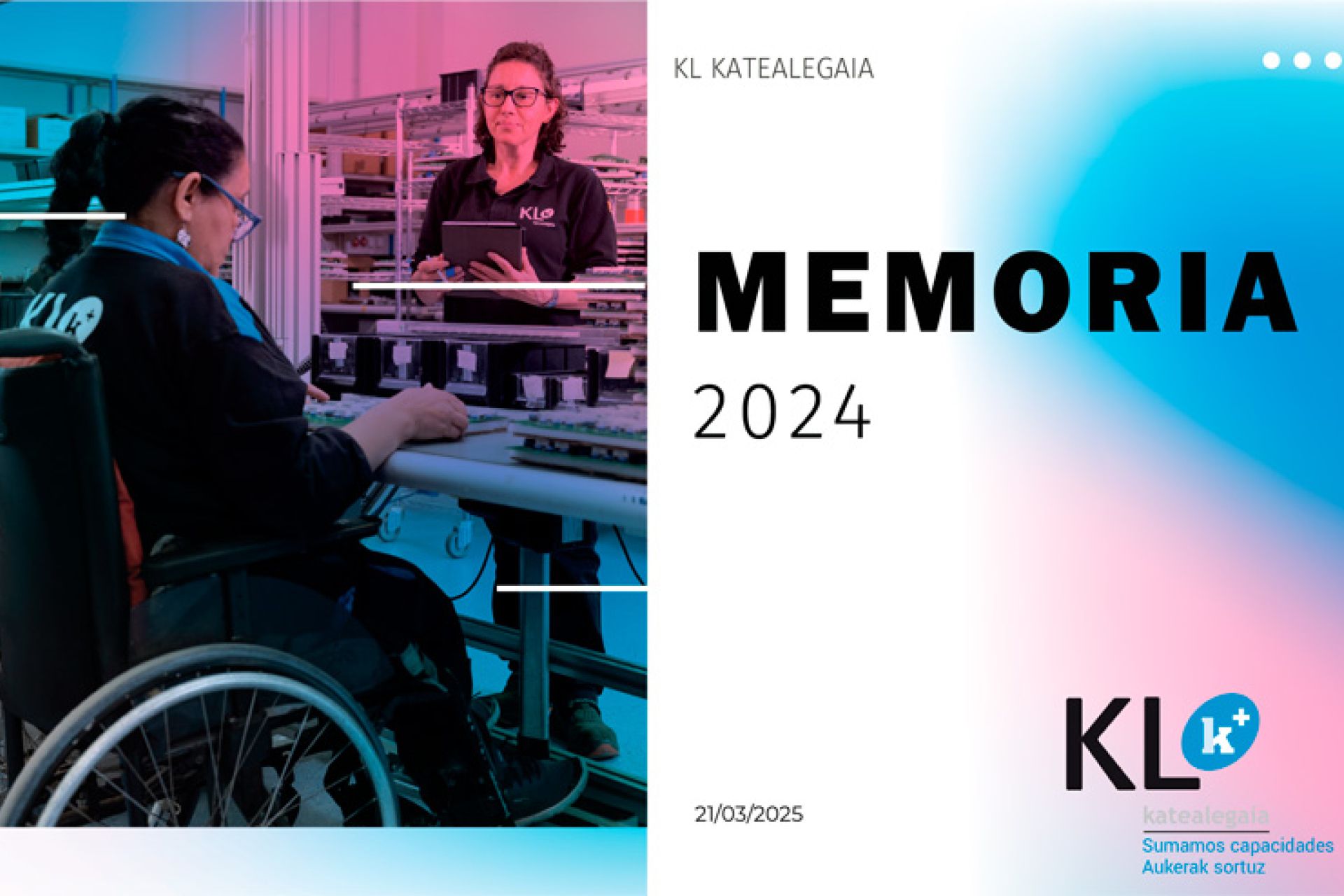 KL katealegaia presenta su Memoria de Actividad 2024
