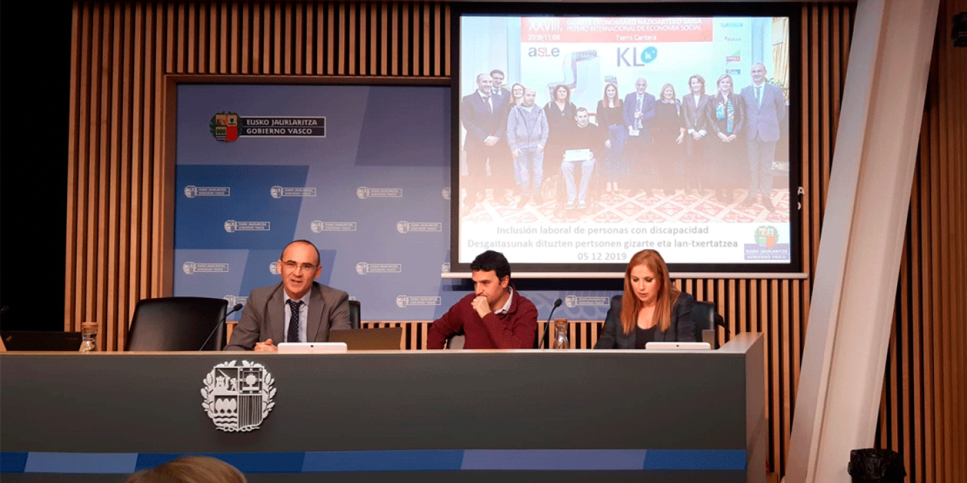 KL katealegaia participa en la jornada “Inclusión laboral de personas con dispacacidad” organizada por EHLABE y Gorbierno Vasco