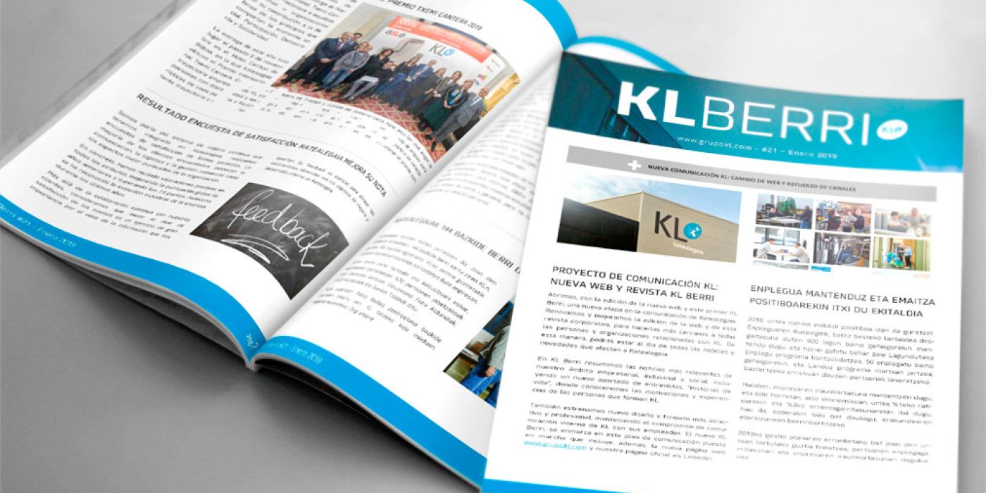 Proyecto de comunicación KL: Nueva web y revista KL Berri